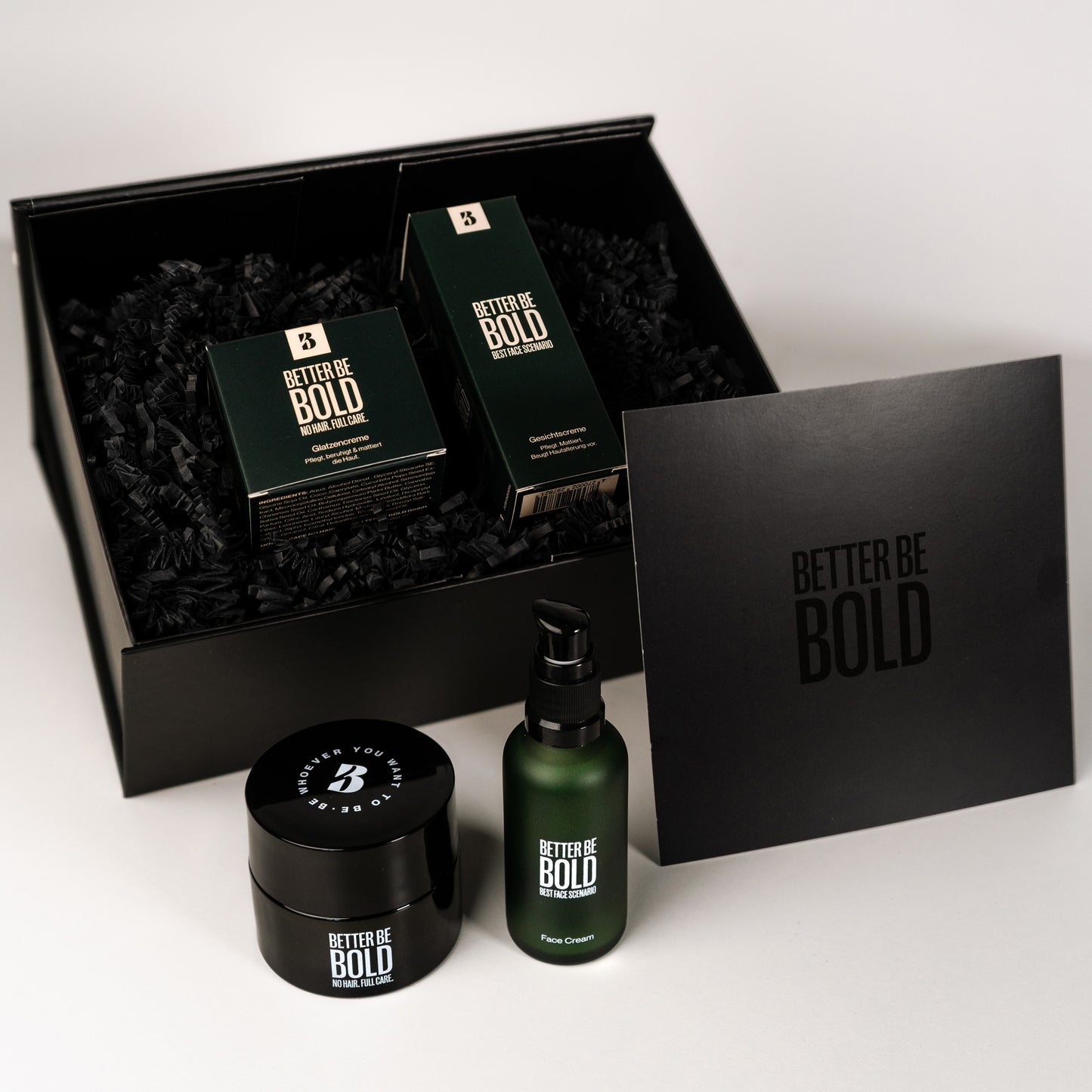 BETTER BE BOLD Geschenkbox für glückliche Glatzenträger